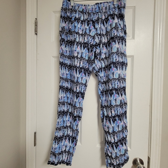 Lilly Pulitzer Taron Mid Rise Linen Pant Size Medium. - Picture 4 of 13